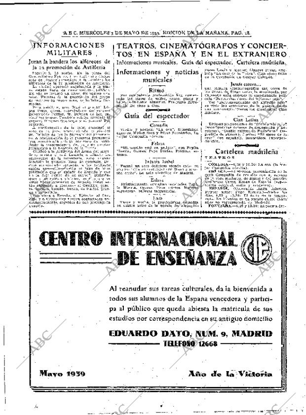 ABC MADRID 03-05-1939 página 18