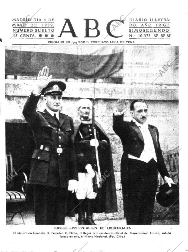 ABC MADRID 04-05-1939 página 1