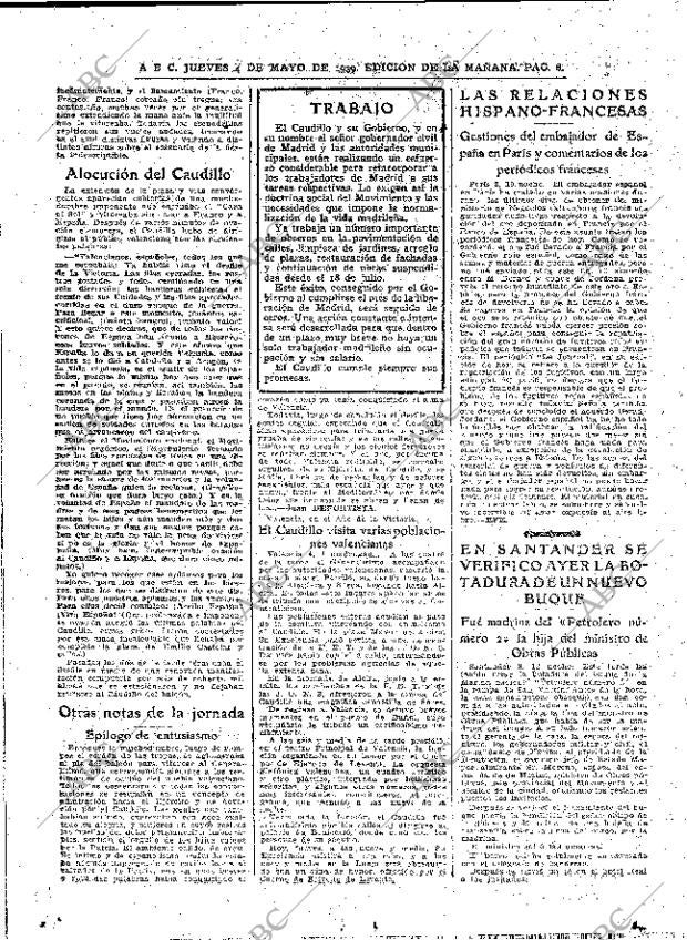 ABC MADRID 04-05-1939 página 8