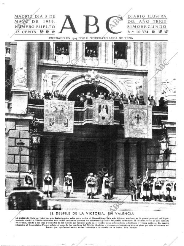 ABC MADRID 05-05-1939 página 1