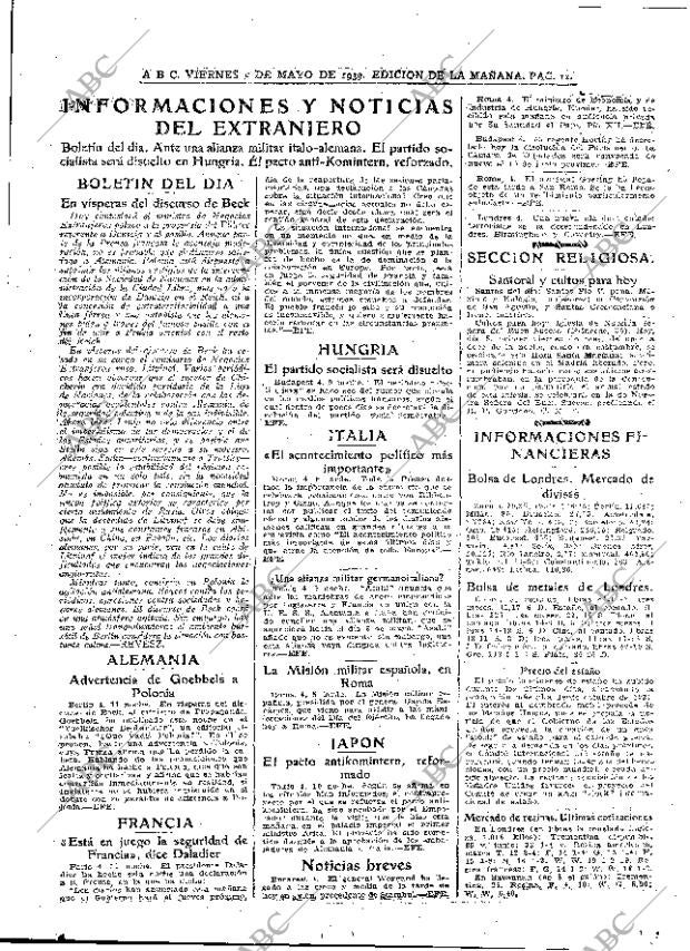 ABC MADRID 05-05-1939 página 11