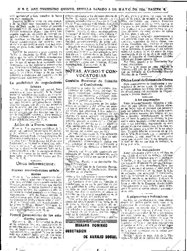 ABC SEVILLA 06-05-1939 página 8