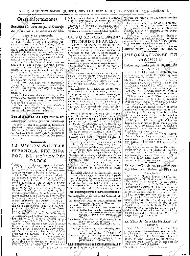 ABC SEVILLA 07-05-1939 página 6