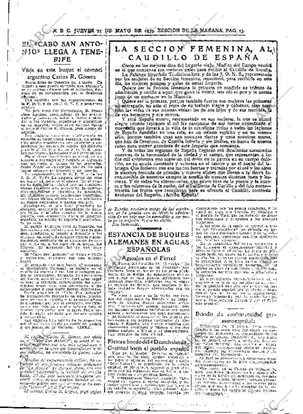 ABC MADRID 11-05-1939 página 13