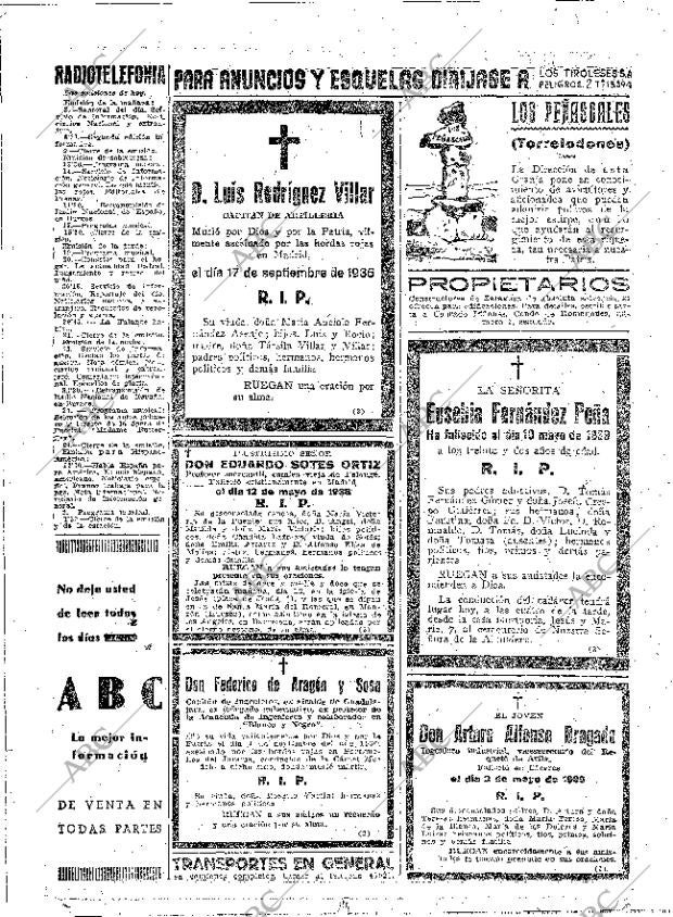 ABC MADRID 11-05-1939 página 20