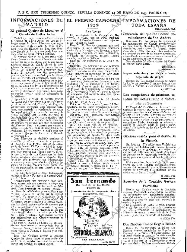 ABC SEVILLA 14-05-1939 página 11