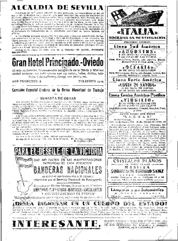 ABC SEVILLA 14-05-1939 página 19