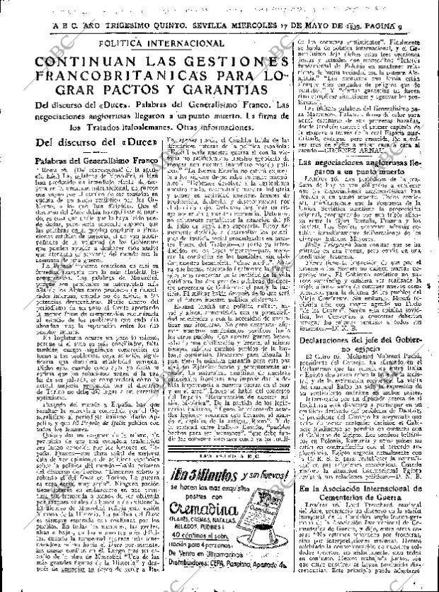 ABC SEVILLA 17-05-1939 página 9