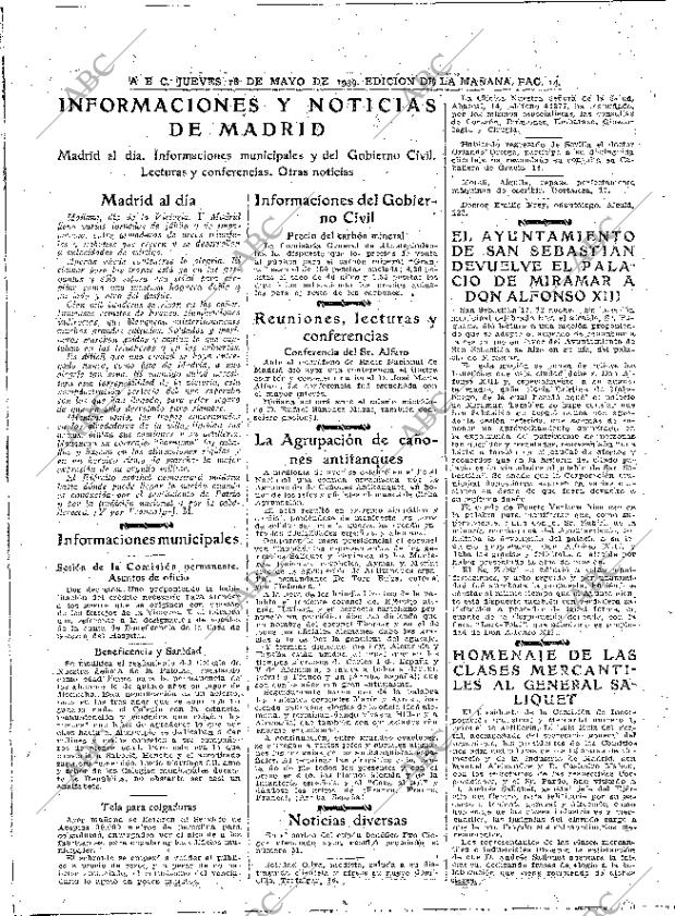 ABC MADRID 18-05-1939 página 14