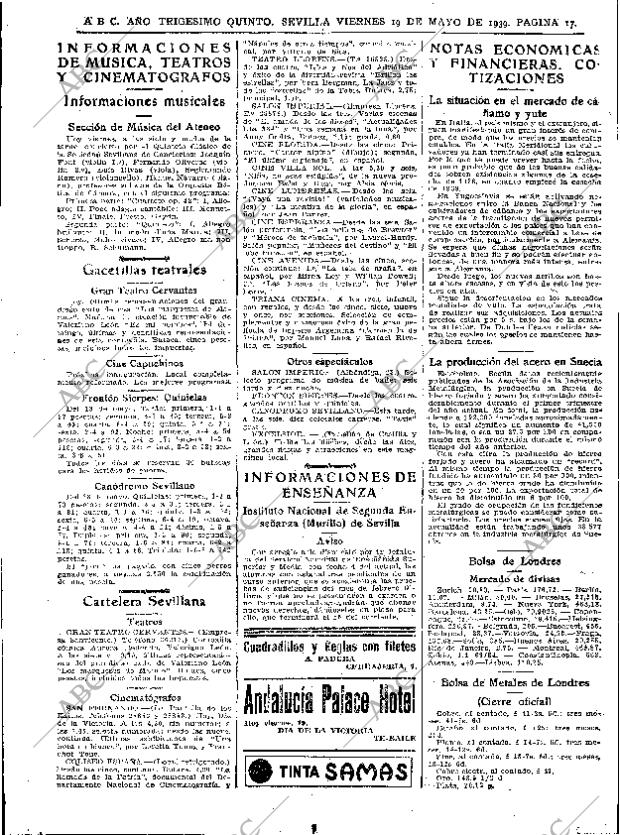 ABC SEVILLA 19-05-1939 página 17