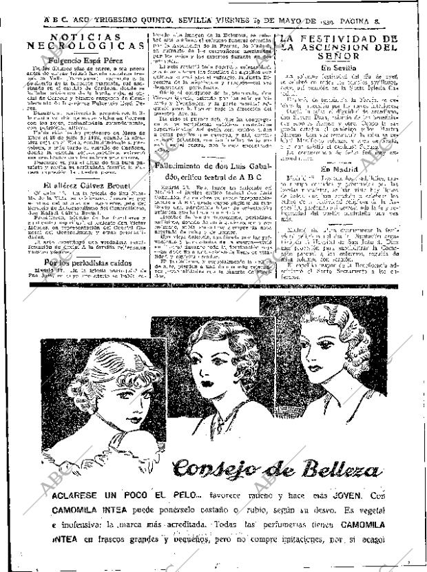 ABC SEVILLA 19-05-1939 página 8