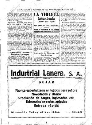 ABC MADRID 20-05-1939 página 14