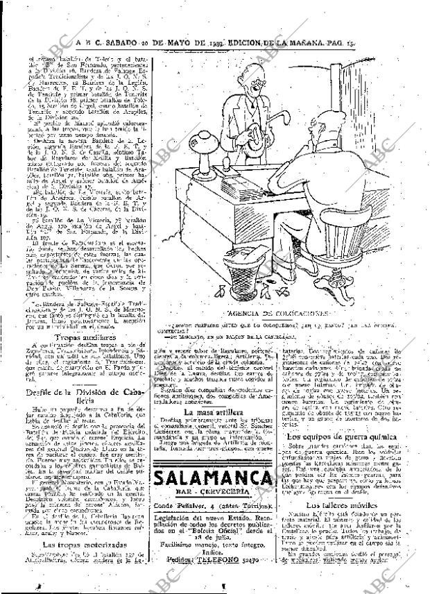 ABC MADRID 20-05-1939 página 15