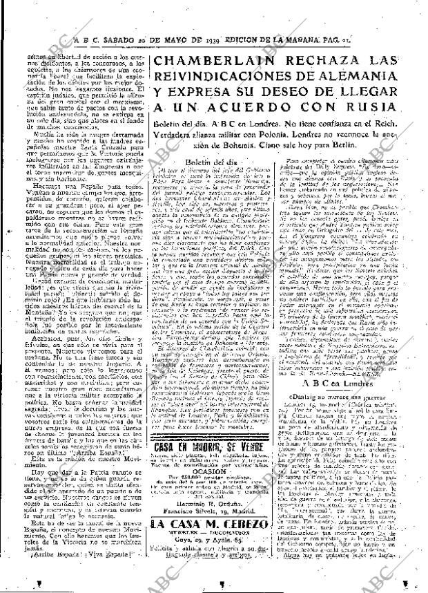 ABC MADRID 20-05-1939 página 21