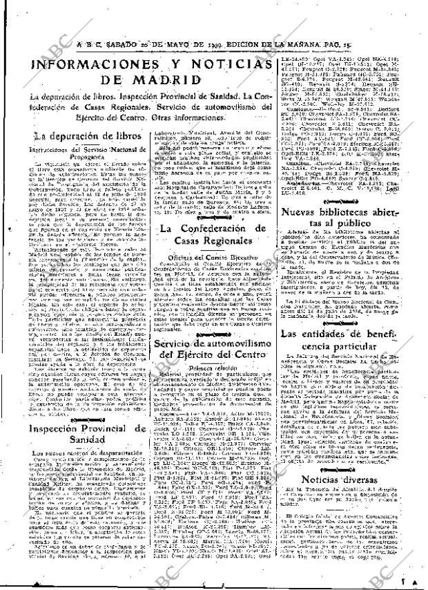 ABC MADRID 20-05-1939 página 25