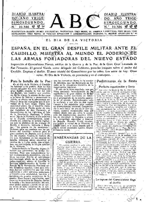 ABC MADRID 20-05-1939 página 9