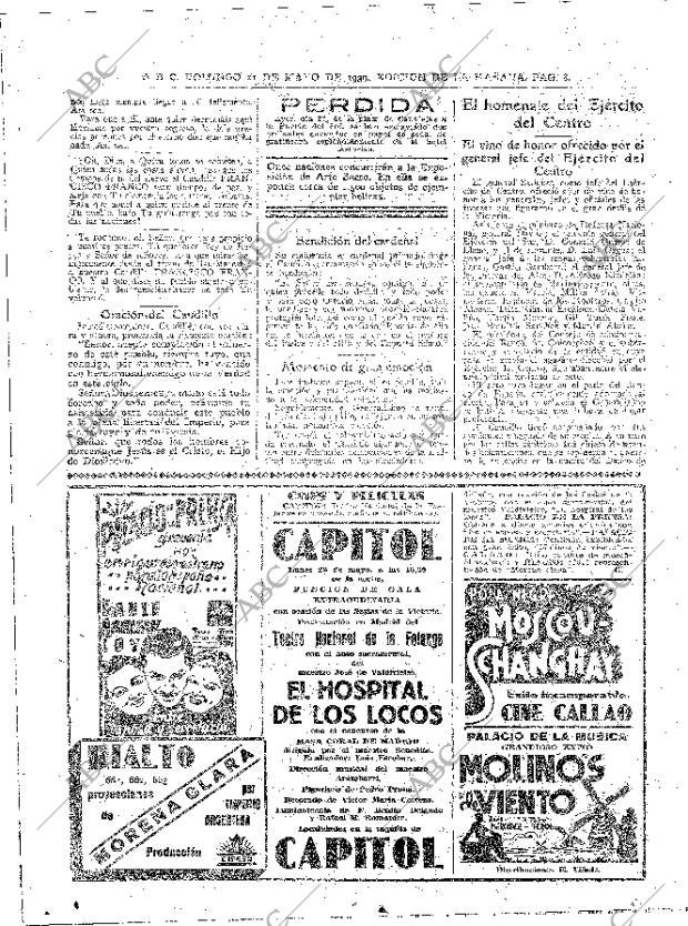 ABC MADRID 21-05-1939 página 8