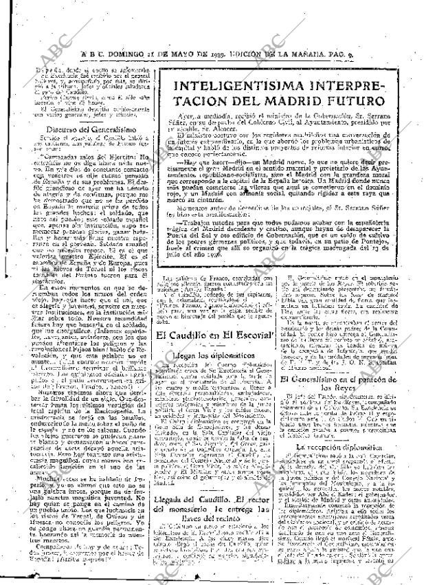 ABC MADRID 21-05-1939 página 9