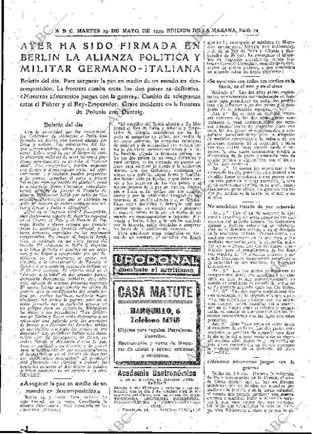 ABC MADRID 23-05-1939 página 11