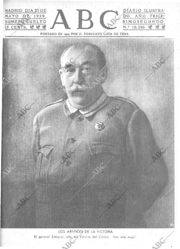 ABC MADRID 25-05-1939 página 1