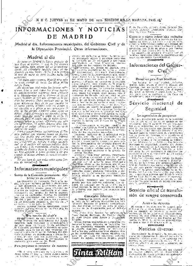 ABC MADRID 25-05-1939 página 15