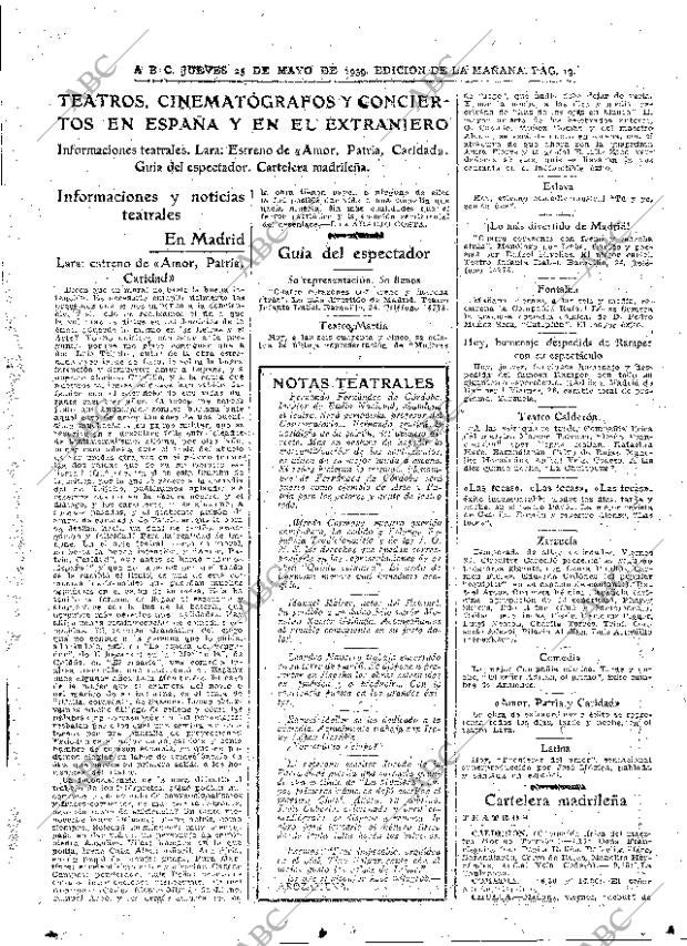 ABC MADRID 25-05-1939 página 19