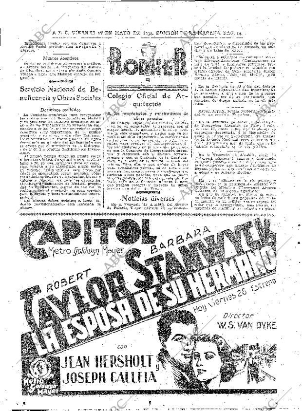 ABC MADRID 26-05-1939 página 14