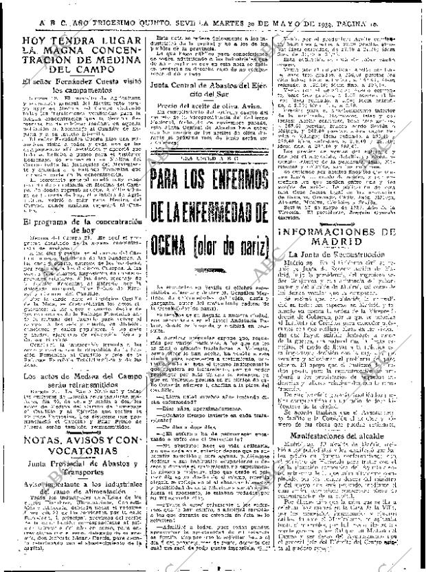 ABC SEVILLA 30-05-1939 página 10