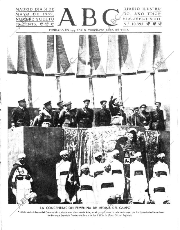 ABC MADRID 31-05-1939 página 1