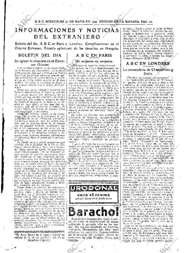 ABC MADRID 31-05-1939 página 21