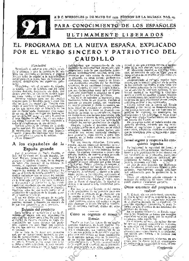 ABC MADRID 31-05-1939 página 29