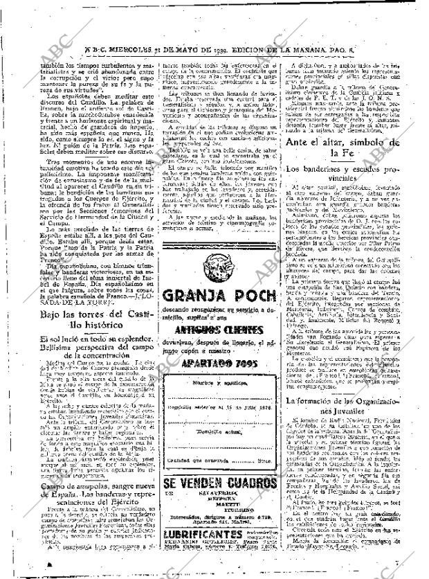 ABC MADRID 31-05-1939 página 8