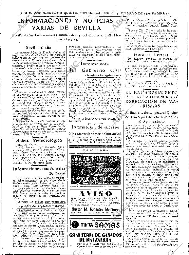 ABC SEVILLA 31-05-1939 página 15