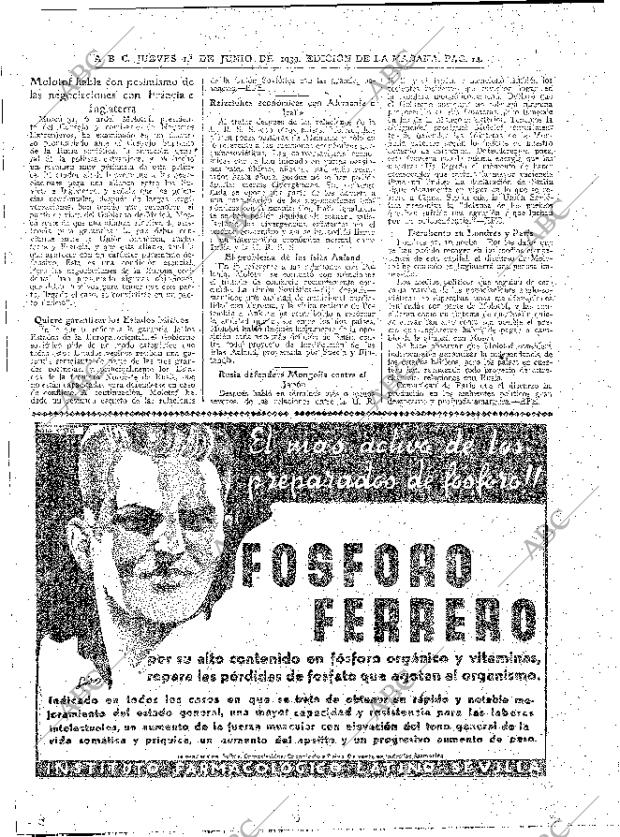 ABC MADRID 01-06-1939 página 14