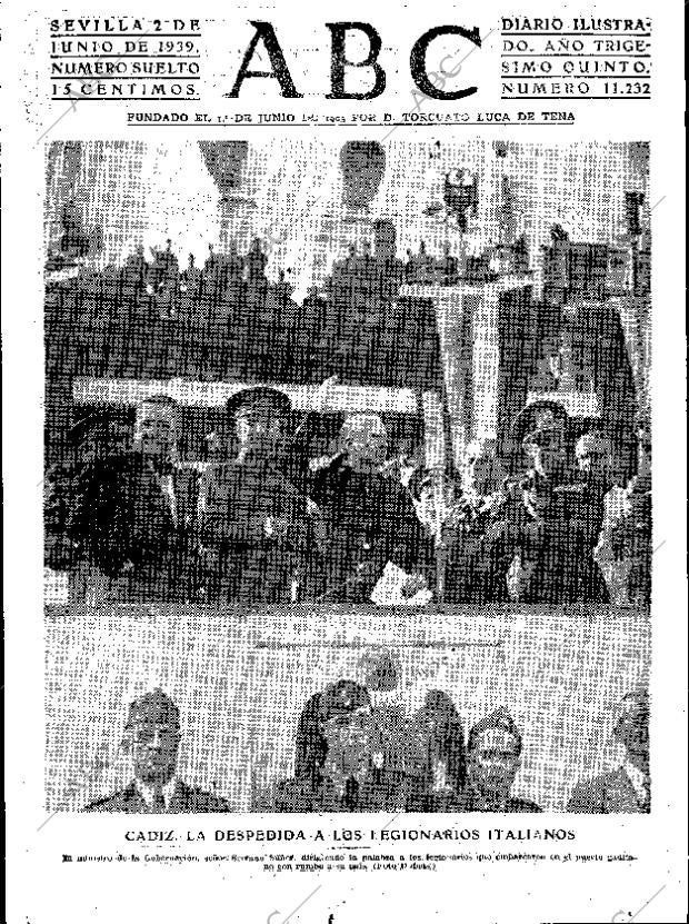 ABC SEVILLA 02-06-1939 página 1