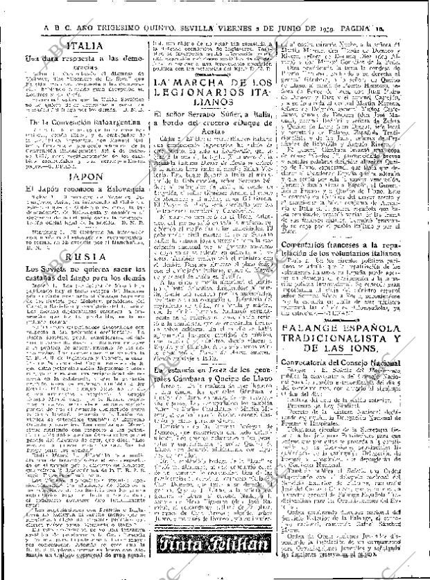 ABC SEVILLA 02-06-1939 página 10