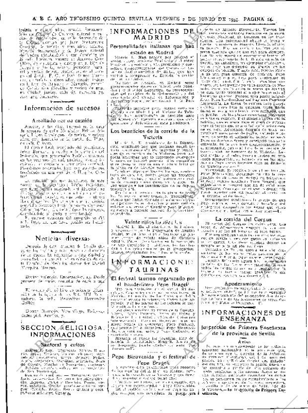 ABC SEVILLA 02-06-1939 página 14