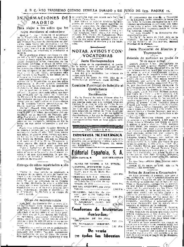 ABC SEVILLA 03-06-1939 página 11