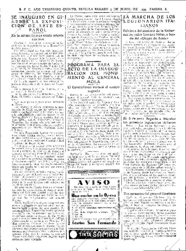 ABC SEVILLA 03-06-1939 página 8