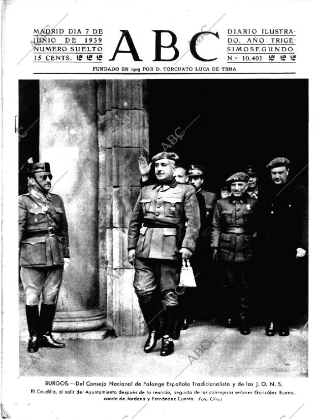 ABC MADRID 07-06-1939 página 1