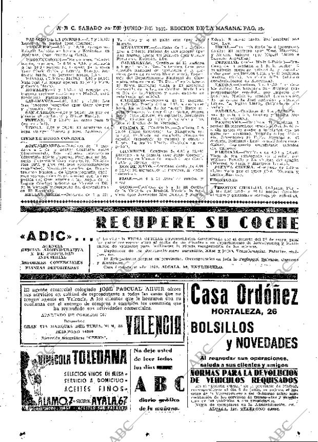 ABC MADRID 10-06-1939 página 19