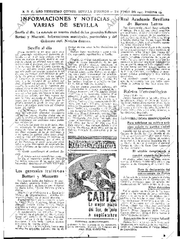 ABC SEVILLA 11-06-1939 página 11