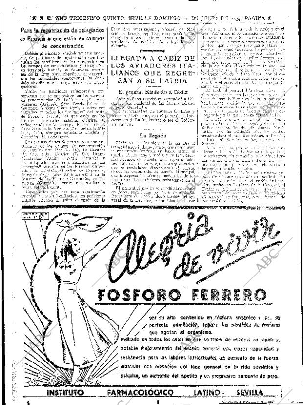 ABC SEVILLA 11-06-1939 página 6