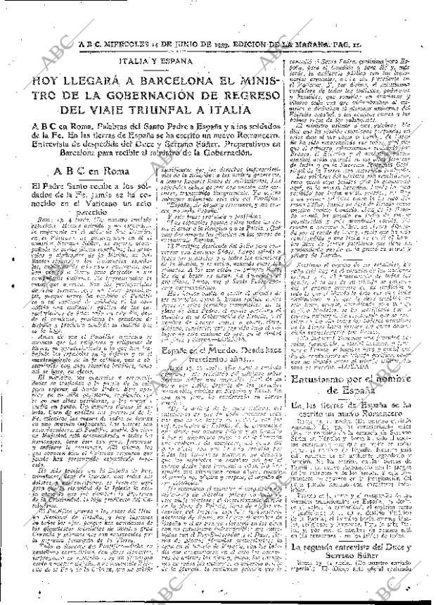 ABC MADRID 14-06-1939 página 11