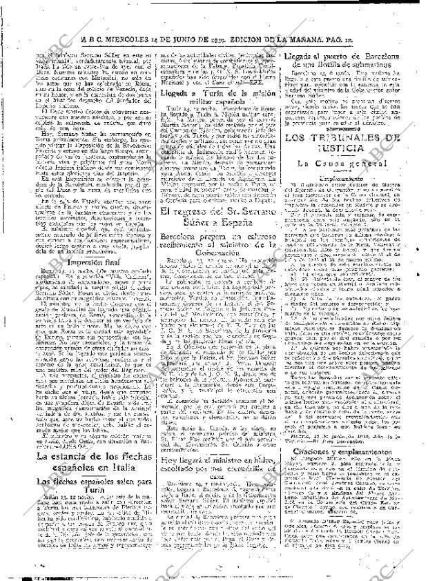 ABC MADRID 14-06-1939 página 12