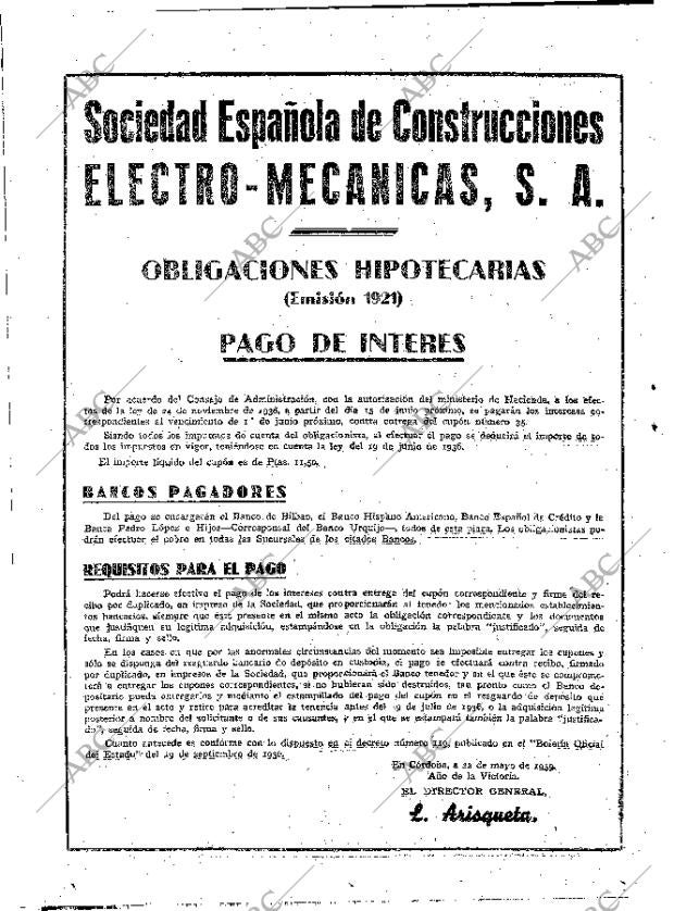 ABC MADRID 14-06-1939 página 14