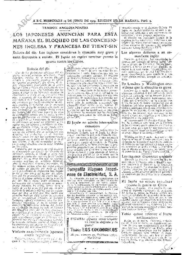 ABC MADRID 14-06-1939 página 9