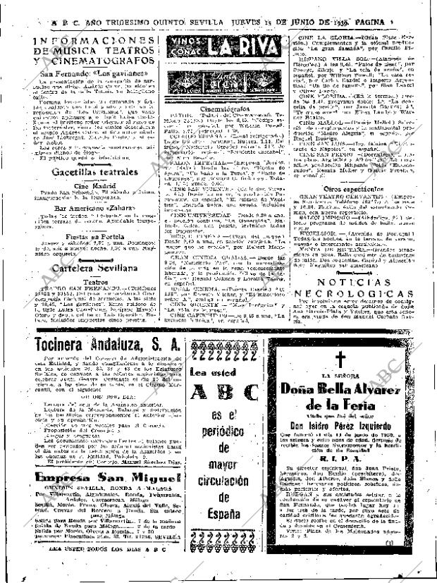 ABC SEVILLA 15-06-1939 página 15