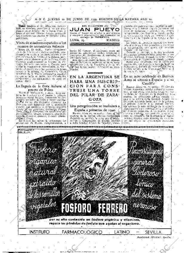 ABC MADRID 21-06-1939 página 12