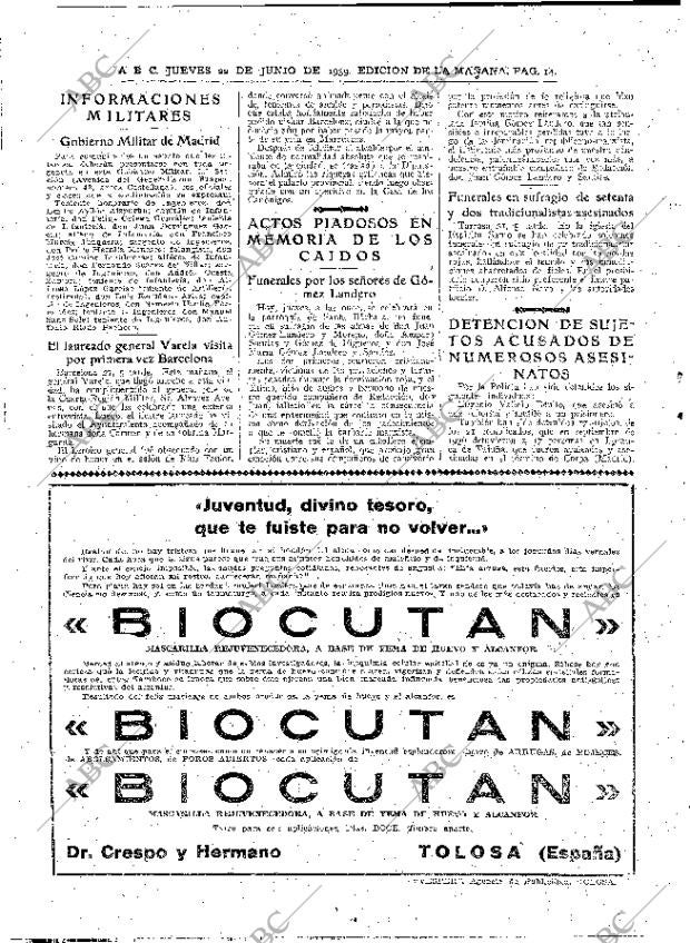 ABC MADRID 21-06-1939 página 14